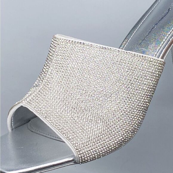 SIMKHAI Asia 90MM Crystal-Embellished Leather Mules size 41 - Picture 8 of 16